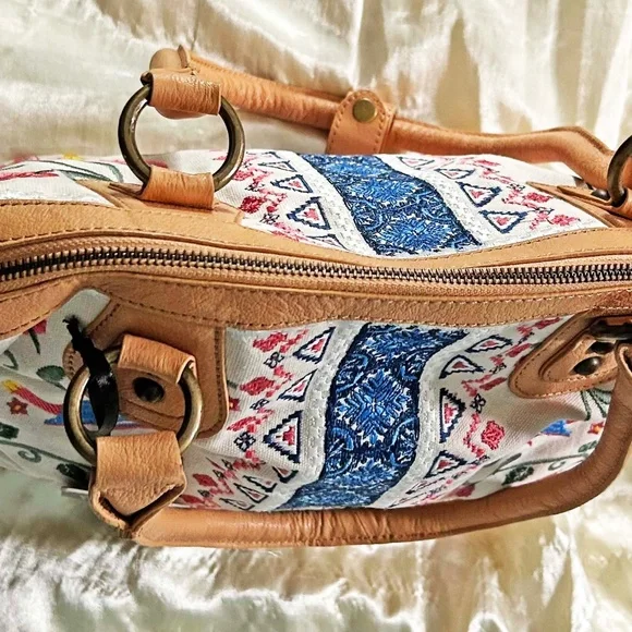 Embroidered Satchel Bag - Picture 12 of 16